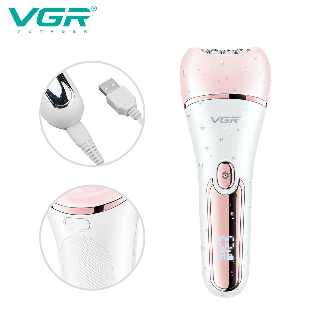 VGR V-733 6-in-1 Multi Functional Hair Trimming Set Home Shaver Ear and Nose Hair Full Body Private Area Hair Removal Machine IPX7 Waterproof Set