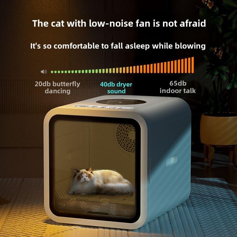 Automatic Pet Dryer Box Ultra Quiet Smart Temperature Control 360° Efficient for Cats Small Dogs Small Household Water Blower