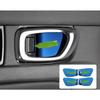 Inner Door Bowl Sticker Trim 4pcs Titainium Blue For Honda 11th Civic -