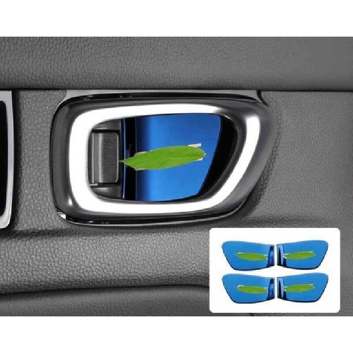 Inner Door Bowl Sticker Trim 4pcs Titainium Blue For Honda 11th Civic -