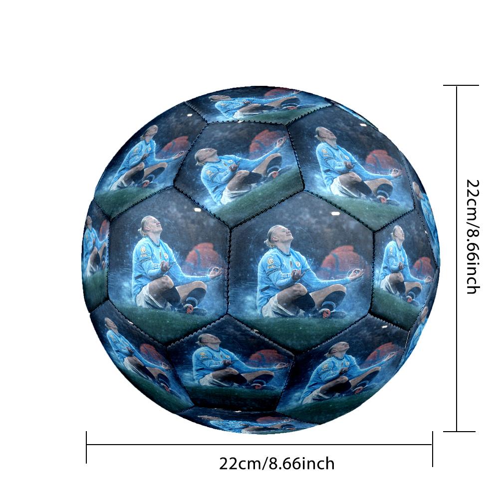 Soccer Player Action Size 5 Soccer Ball Machine-Stitched Indoor/Outdoor Training and Matches Surprise Collection Gift