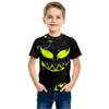 Abbigliamento per Bambini T-shirt da Ragazzo Manica Corta Stampa Teschio 3D Abbigliamento Estivo per Bambini Streetwear Creativo alla Moda Girocollo Abbigliamento per Ragazze