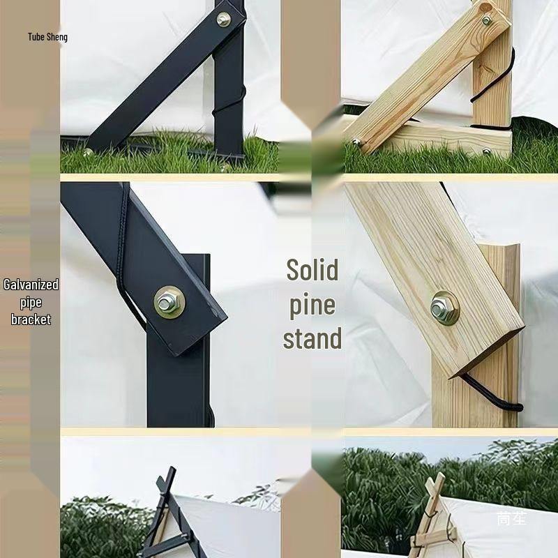 Starry Sky Triangle Tent - House-Shaped B&B Campsite Fabric Rooftop Tent for Outdoor Camping
