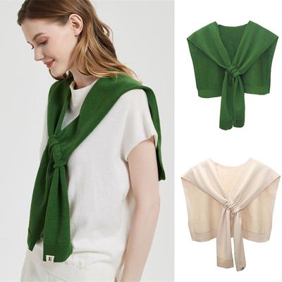 Fake Collar Knitted Small Shawl Women's Small Shawl Outer Wear Solid Color