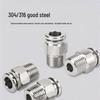 Stainless Steel Pneumatic Quick Connect Straight Fitting