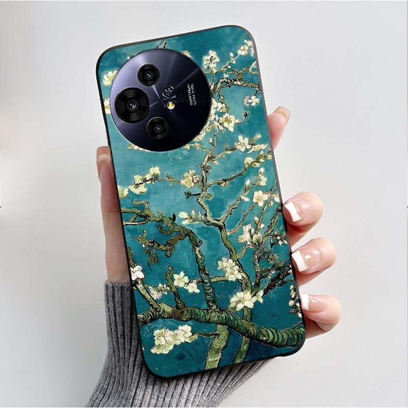 Case For TCL 50 Pro NxtPaper 5G Phone Case Luxury Fashion Butterfly Flower Black Soft TPU Silicone Shockproof Cover Casing Shell