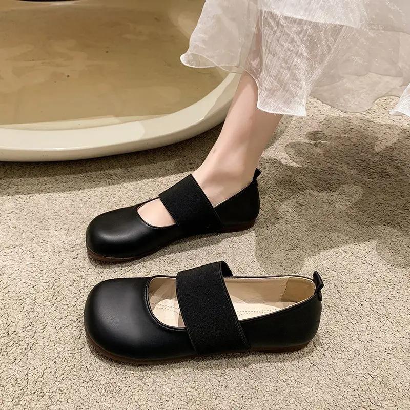 Fashion Moccasins Elastic Strap Shoes for Women Single Elegant Party Low Heel Social Chic Vacation On Offer Quick Delivery Woman Flats