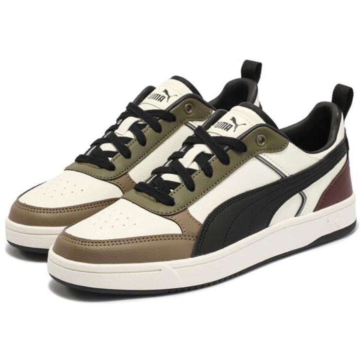 Men's Sneakers PUMA DRIBBLE Abrasion Resistant Low top Skateboard Shoes Unisex White Green