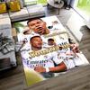 Mbappe Customizable Name Floor Rug Office Rug Perfect for Foyer Bedrooms Kitchen Living Rooms Antislip Carpet Anime Office Decor