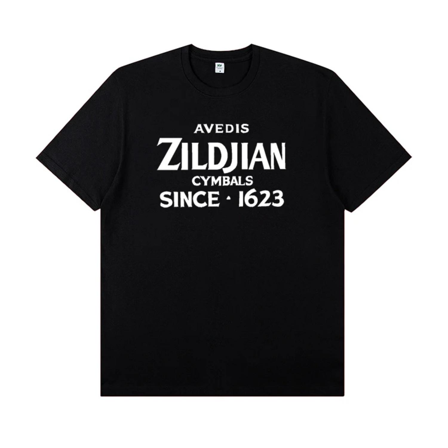 

2025 Zildjian Zhiyin Cymbals Tide Round Neck Music Festival T-shirt Male Cotton Short Sleeve Performance Clothing High Quality XXXXXL різнокольоровий