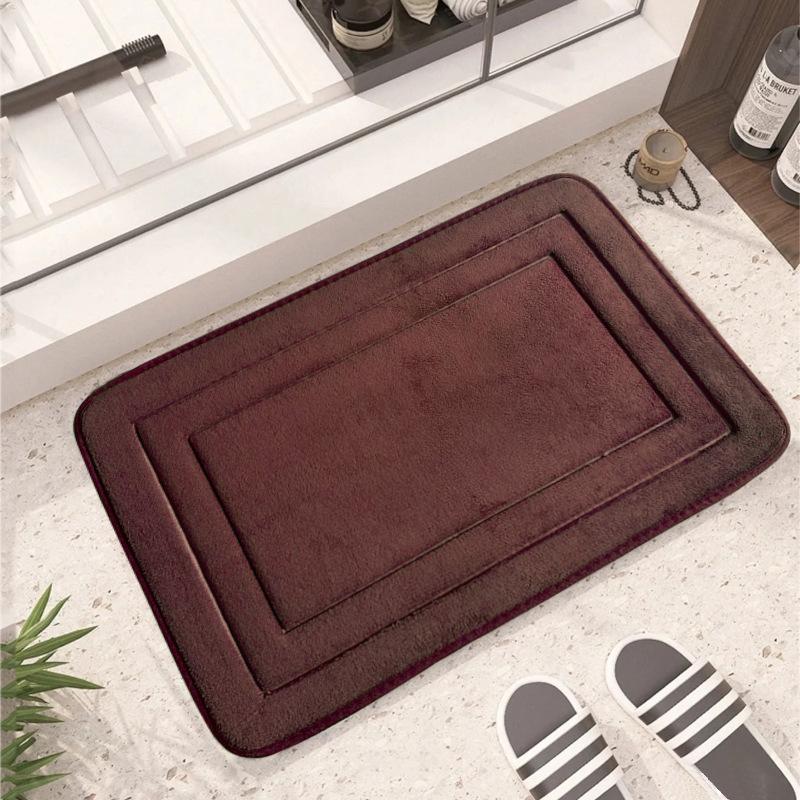 Tappetino Ingresso Bagno Antiscivolo Goffrato in Pile di Corallo
