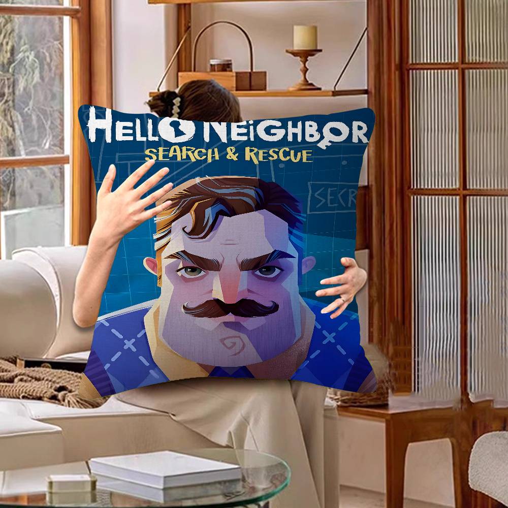 Spiel Hello Neighbor 2 Kissen Anime Kissen Sofa Bett Kopfkissenbezug Kissenbezug 45x45 cm Mode