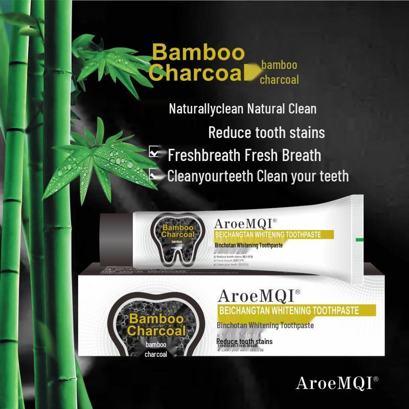 

Bincho Charcoal Whitening Toothpaste for Stain Removal and Fresh Breath