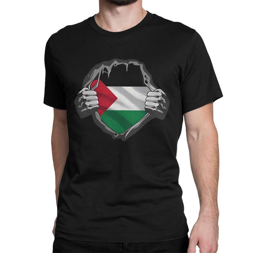 Palestine Flag T-Shirt for Men Women Arabic Hatta Kufiya Keffiyeh Casual Cotton Tee Shirt Crewneck T Shirts Plus Size Clothing