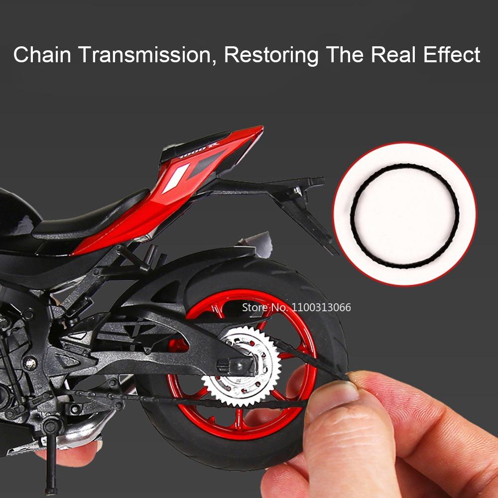 1:12 Alloy Suzuki GSX1000R S1000RR Motorcycles Toy Diecast Models Cars Wheel Shock Absorption Wheel Steering Vehicle Child Gifts