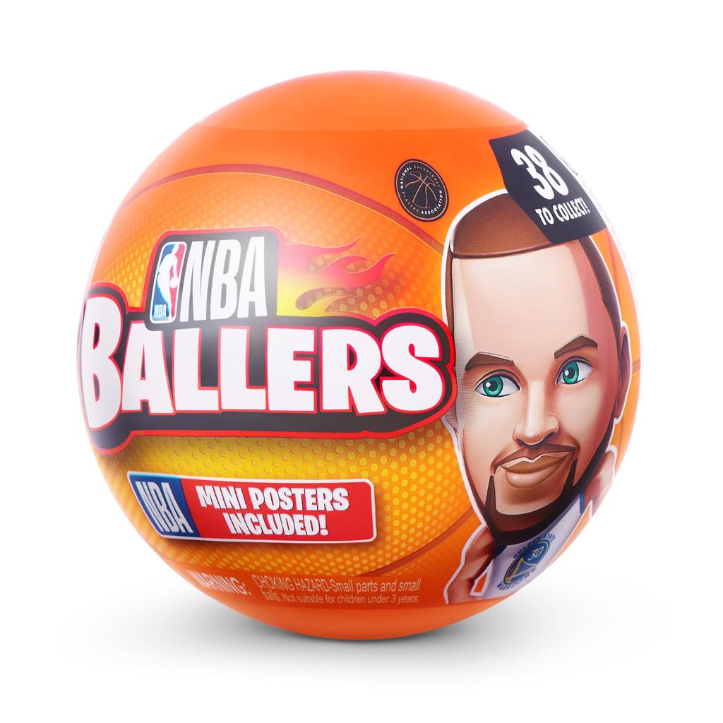 ZURU 5 Surprise NBA Ballers Series 1 Collection Mystery Capsule Girls Toy Realistic Miniature Baby Playset Accessories