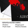 Republic of Albania Wall Tapestry Aesthetic Wall Hanging Printed Fabric Blanket Decorative Tapestries for Bedroom Living Room Home Decor