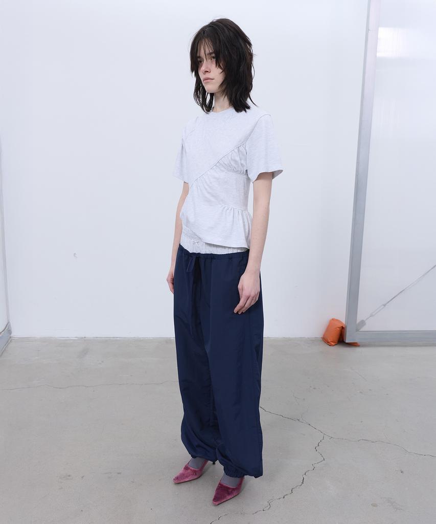 LCDC™ Shirring T-Shirt (Light Gray)