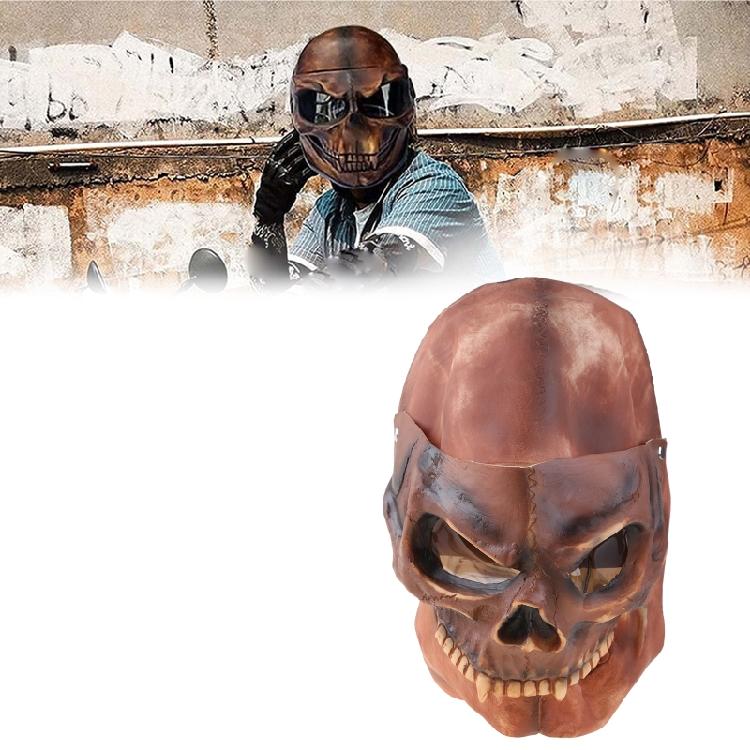 Washable Skull Skeleton Visor Adjustable Motorcycle Helmet Skull Mask Prank Prop