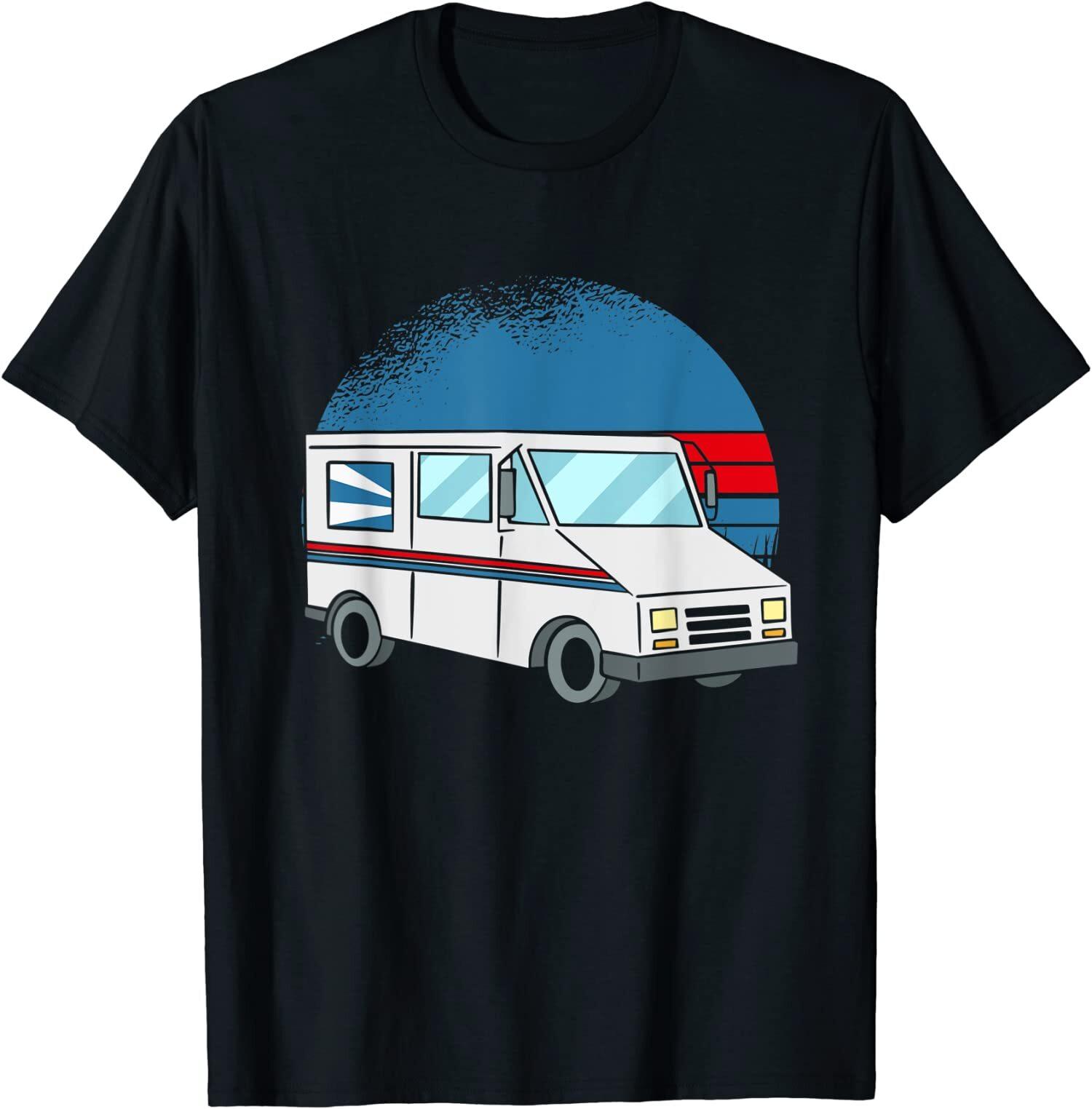 NEW LIMITED Mail Delivery Truckk Postal Carrier Mailman Design Tee T-Shirt S-5XL S разноцветный