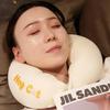 2025 Cute Sofa Cushion Cat Office Napping Pillow Cartoon Caterpillar U-shaped Pillow Crystal Velvet Portable Travel Neck Pillow