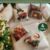 Retro Christmas Illustration Cushions Pillowcase Polyester Cushion Cover Throw Pillow Sofa Decoration Pillowcover Home Decor