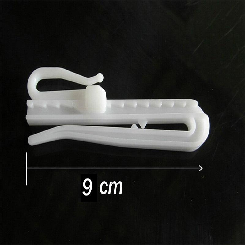 Metalen Roestvrij Staal Gordijn Ophanghaken Ring Raam Witte Plastic Haken Huisaccessoires Hoge Kwaliteit cp056&B 60 pieces