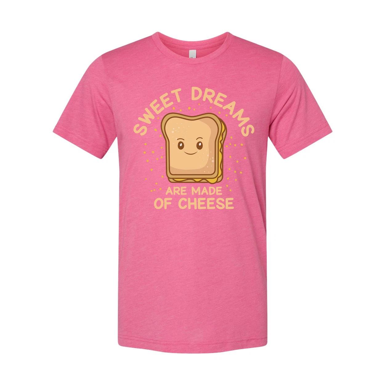 

Sweet Dreams Are Made Of Cheese Toast Bread Slice Cartoon Graphic Tee For Cheese S