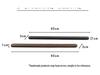Sandalwood Educational Pointer and Teaching Stick, Solid Wood Ruler Paddle for Classroom Use.