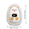Digital Display Plush Hand Warmer Adjustable 3 Temperature Pocket Heater  Indoor Use