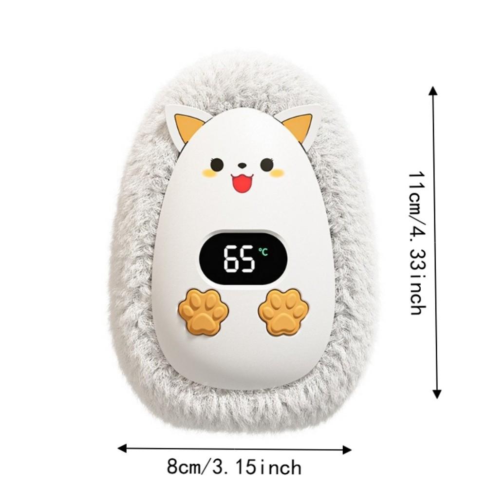 Digital Display Plush Hand Warmer Adjustable 3 Temperature Pocket Heater  Indoor Use