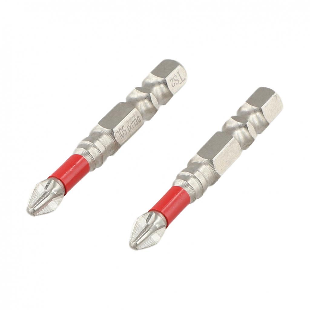 2pcs Magnetic Screwdriver Bits Cross Type for Electric Screwdrivers