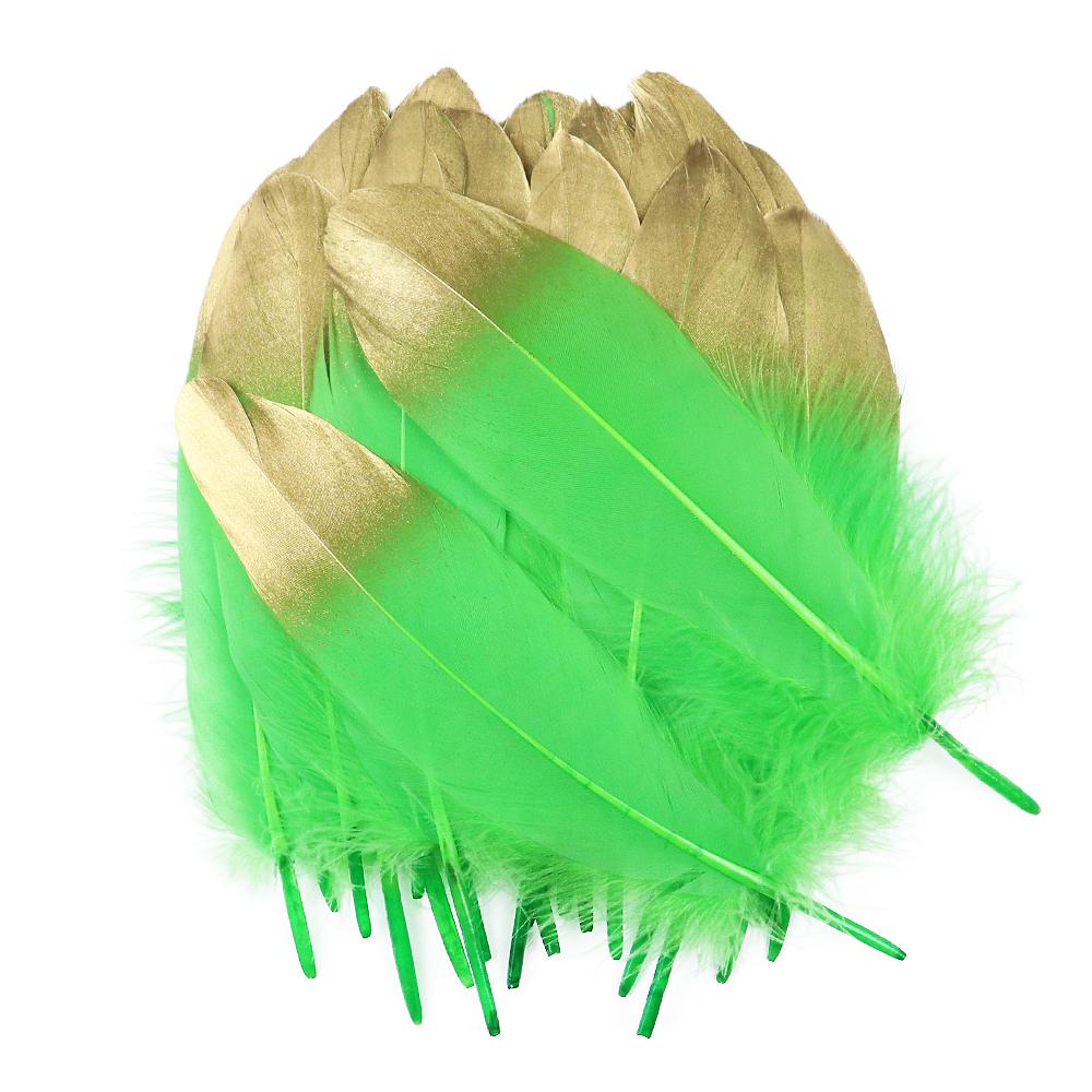 10/50pcs Gold White Goose Feathers Dyed Colorful Natural Gooset Plumes 15-20CM Costume Party Decor Feathers for Craft
