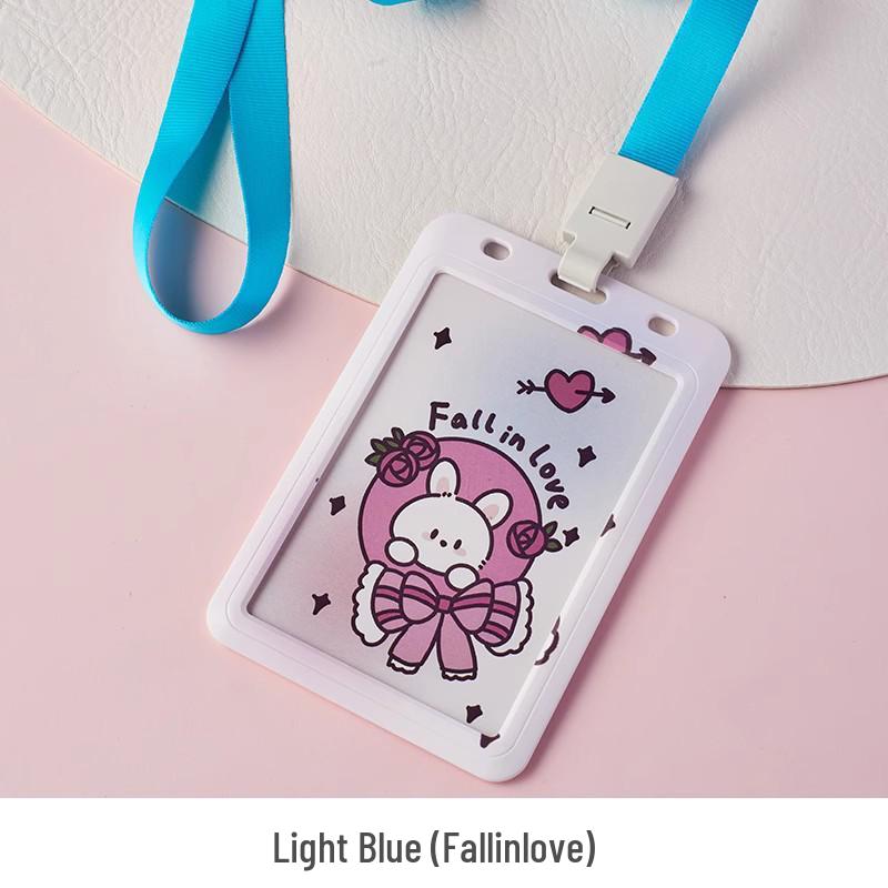 UHOO Youhe Cartoon Animal Card Holder with Lanyard – Durable Campus Badge for Students