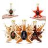 5X Star Bottles 200Ml + Label Glass Bottle For Christmas Tinctures