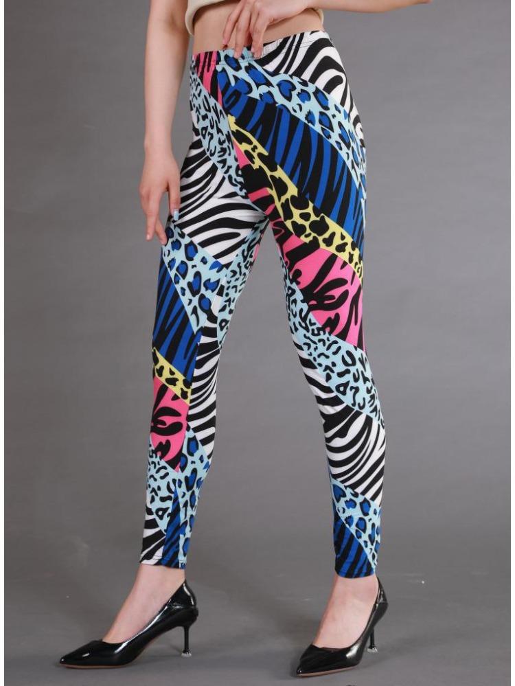 Leggings Skinny Leopardati Vita Alta Comodi ed Eleganti Vendita Calda Elasticizzati da Donna