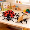 1pc Bee Backpack and Ladybug Backpack Plush Stuffed Cartoon Insect Toys Creative Bags Gifts