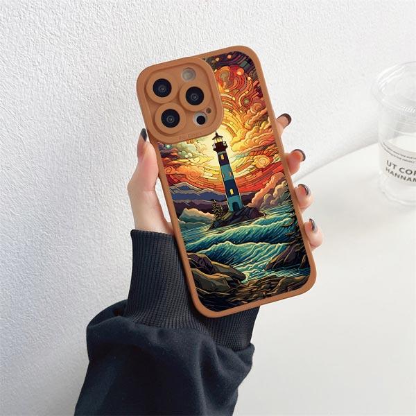Sunrise Scenery Phone Case For iPhone 15 14 Plus Pro Max 13 12 11 Pro Max XR X XS 7 8 Plus Gorgeous Mountain River Soft Covers