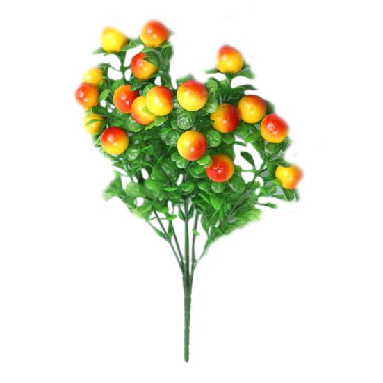 

1 букет искусственных цветов, простой в уходе, не выцветает, не вянет, не требует полива, устойчив к атмосферным воздействиям, реалистичный вишневый перец, имитация растения, домашний декор C