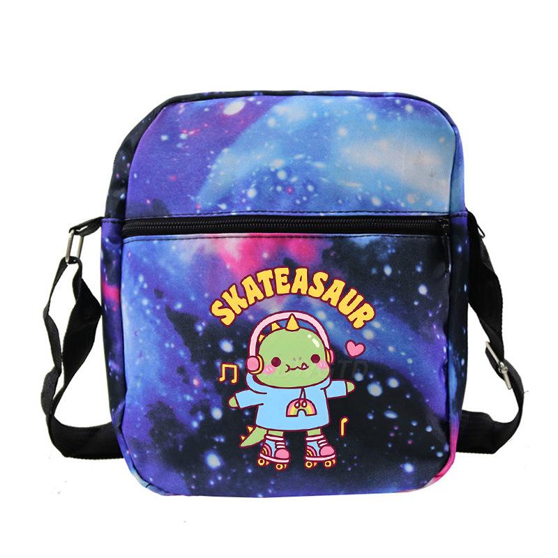 Cute printed shoulder bag casual multi-functional oblique span bag small bag student stationery bag
