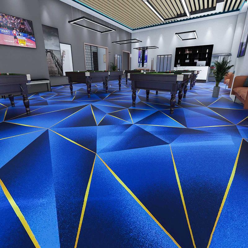 Commercial Nylon Fireproof Wear-Resistant Printed Carpet for Billiard & Mahjong Halls Nylon 800g