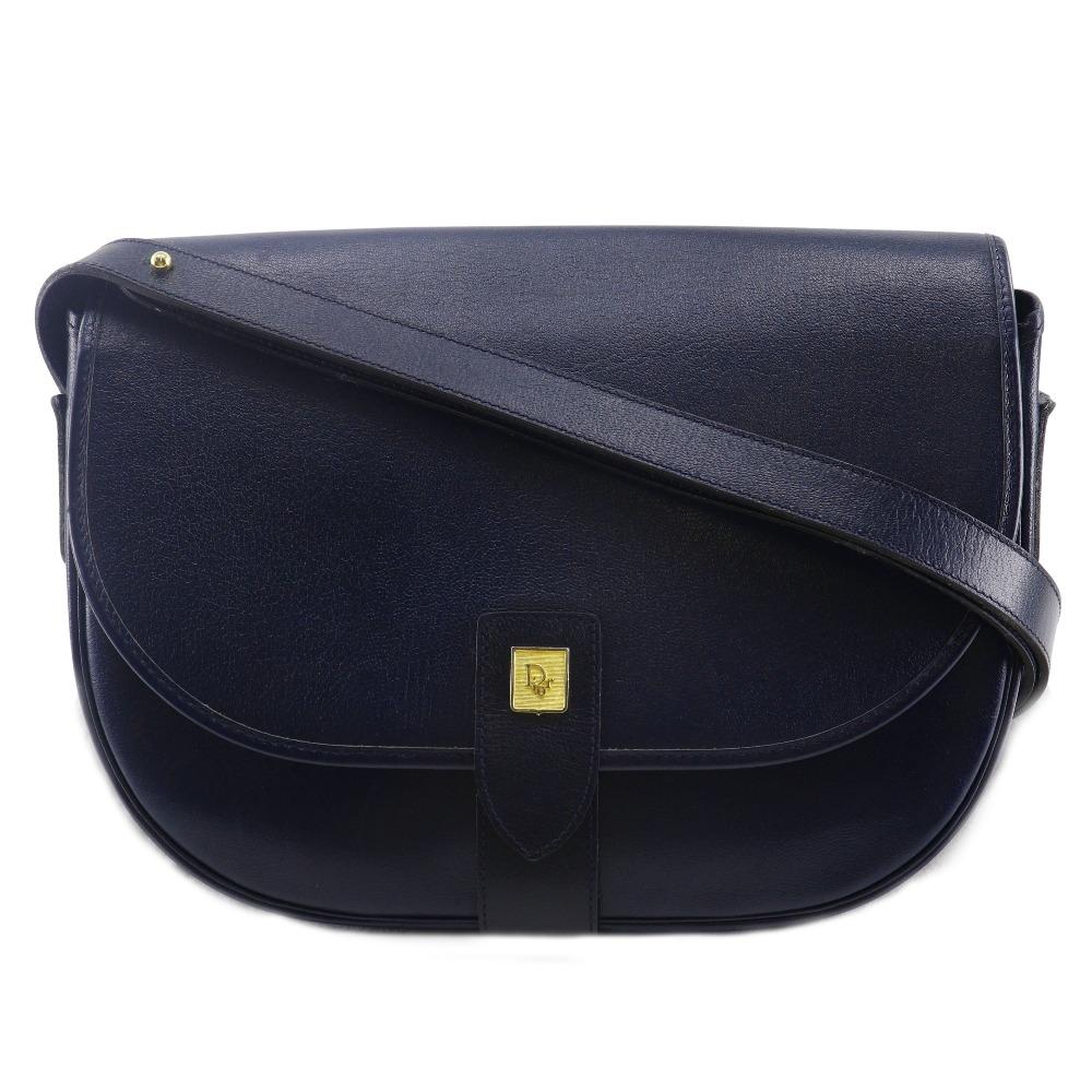 

Dior Old dior Shoulder Bag vintage Navy blue leather Women Used