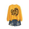 Women's Game Day Rugby Heart Long Sleeve Hoodie - Autumn/Winter Comfort