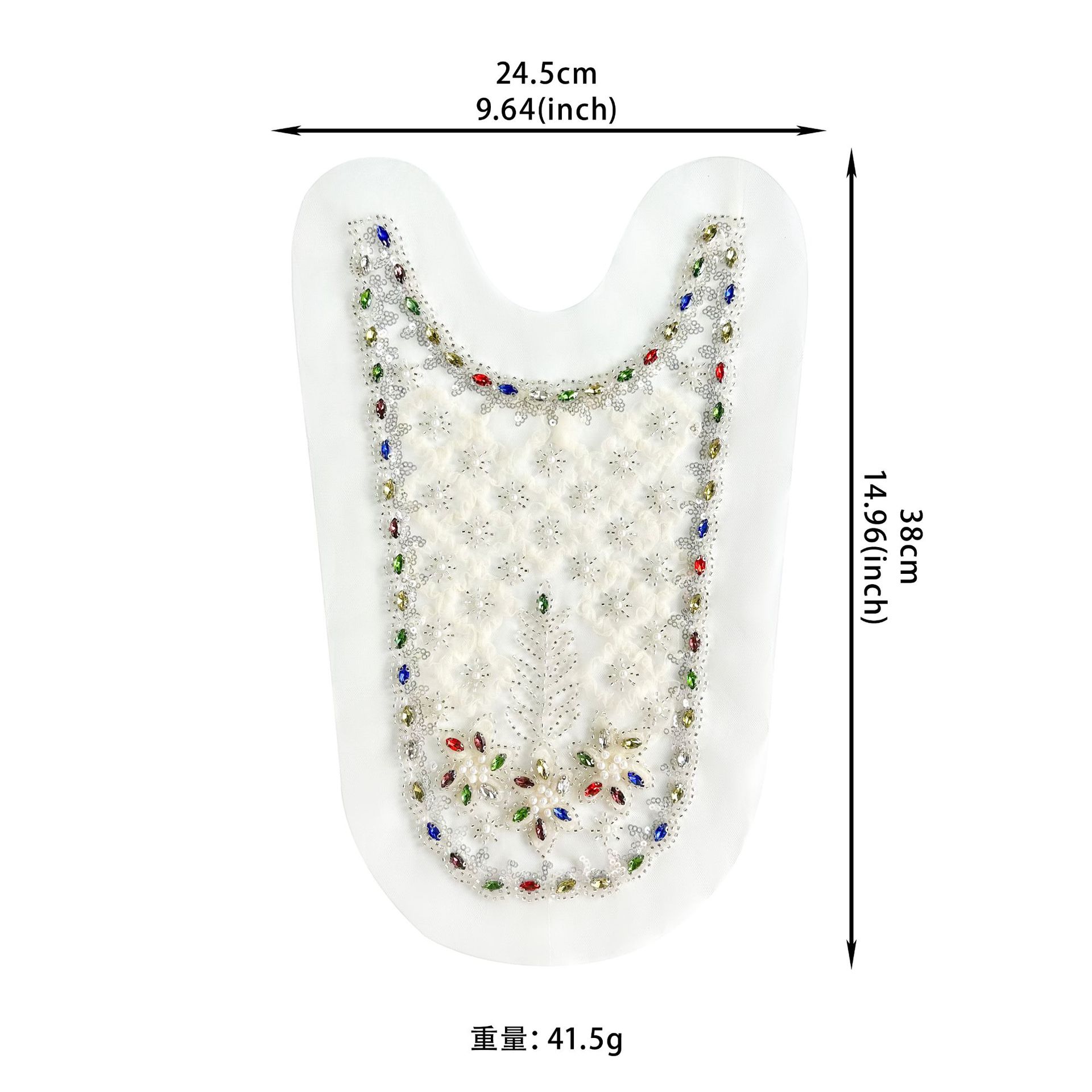 

Абрикосовая сетчатая кружевная тканевая наклейка Цветной нейл-арт Алмазный декор Одежда Платье Аксессуары для сценической одежды Наклейка из ткани для переднего воротника Аксессуары X3222 colored beads