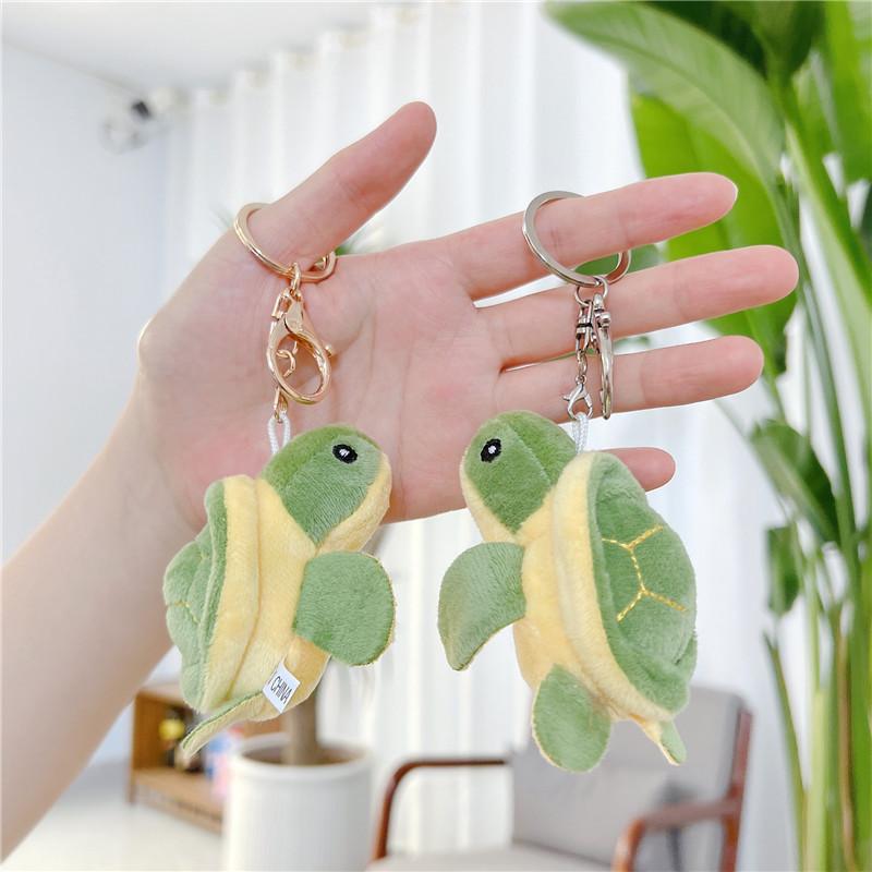 Cute Little Turtle Plush Toy Turtle Pendant Game Gift Children's Doll Keychain Accessories Little Doll