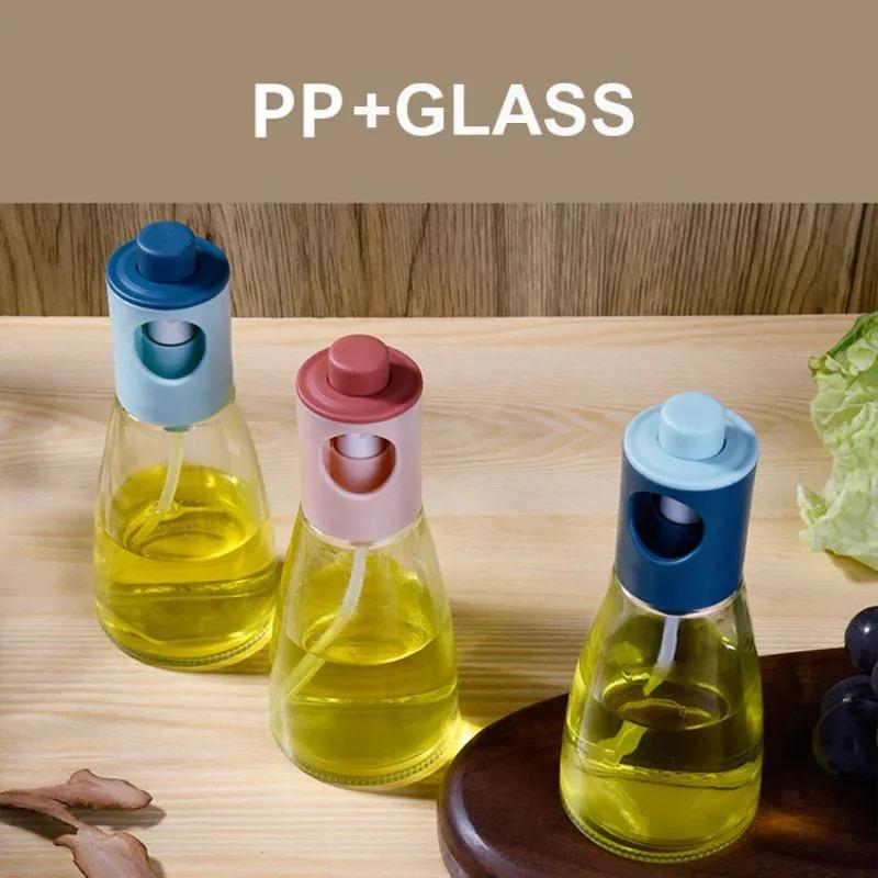 Olive Oil Vinegar Soy Sauce Spray Bottle Set, Kitchen Glass Condiment Bottles, Barbecue Baking Essential Tools