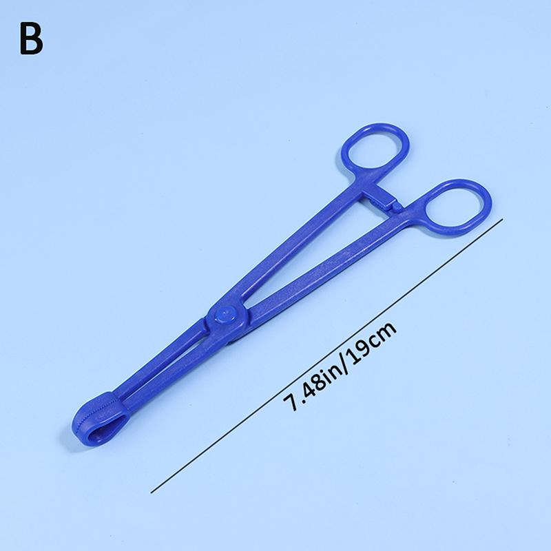 1Pc Disposable Sterile Slotted Round Navel Forceps Clamp Triangle Open Plier Ear Nose Lip Belly Body Piercing Forceps Tools