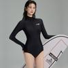 Dam Långärmad Rash Guard Badkläder 2026 UV-skydd Snabbtorkande Full Täckning En Del Badkläder