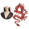 Ethnic Chinese Style Badge Pin Fashionable Lapel Pin Dragon Shape Brooch Traditional Chinese Culture Jewelry Accessory