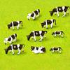 10Pcs 1:87 Scale Soft Rubber Diy Cow Model Train Layout Model Building Toys